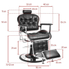 ActivShop GABBIANO FOTEL BARBERSKI PREMIER CZARNY